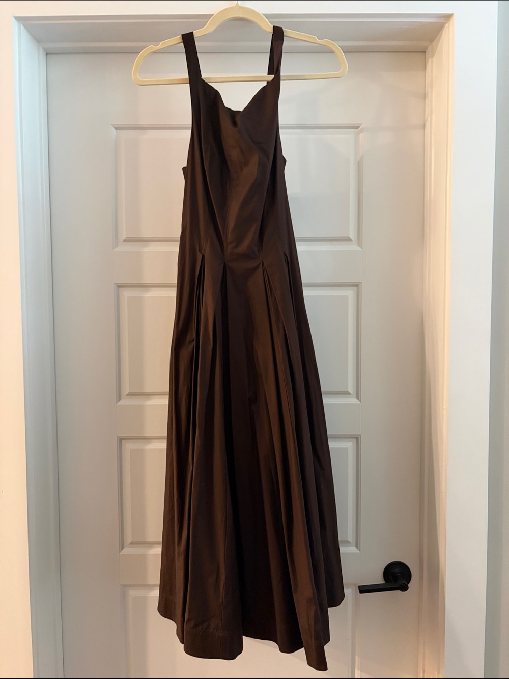 Reformation Jovana Square-Neck Midi Dress
